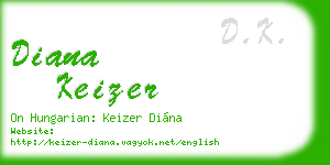 diana keizer business card